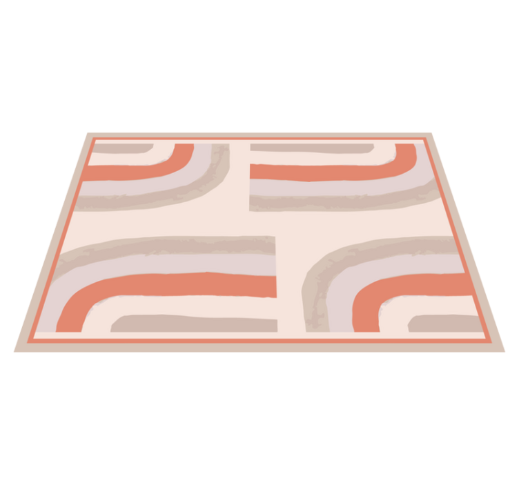 Modern placemats with vibrant curved designs - TenStickers
