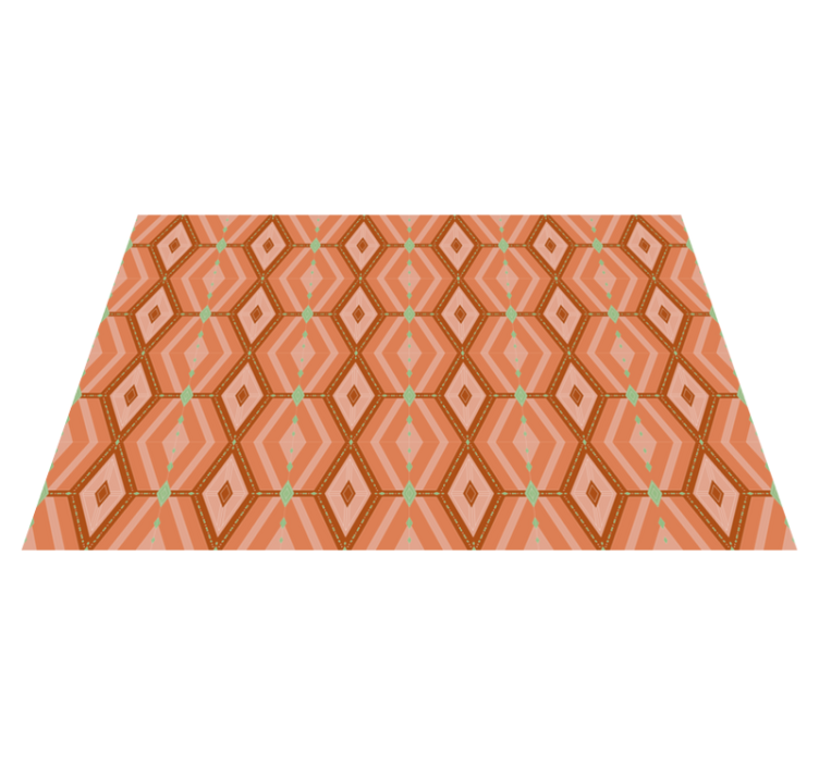 Textured placemats geometric hexagonal design - TenStickers