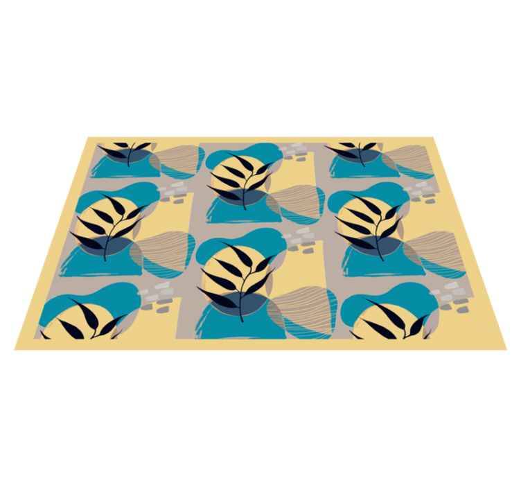 Modern placemats with elegant leaf designs - TenStickers