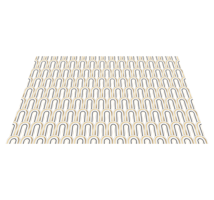 Modern placemats with curved line designs - TenStickers