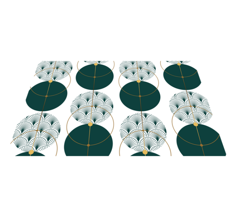 Elegant placemats with a chic geometric design - TenStickers