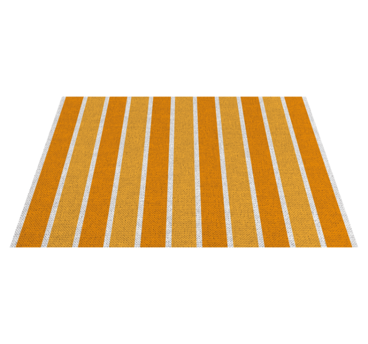 Modern placemats striped orange surface - TenStickers