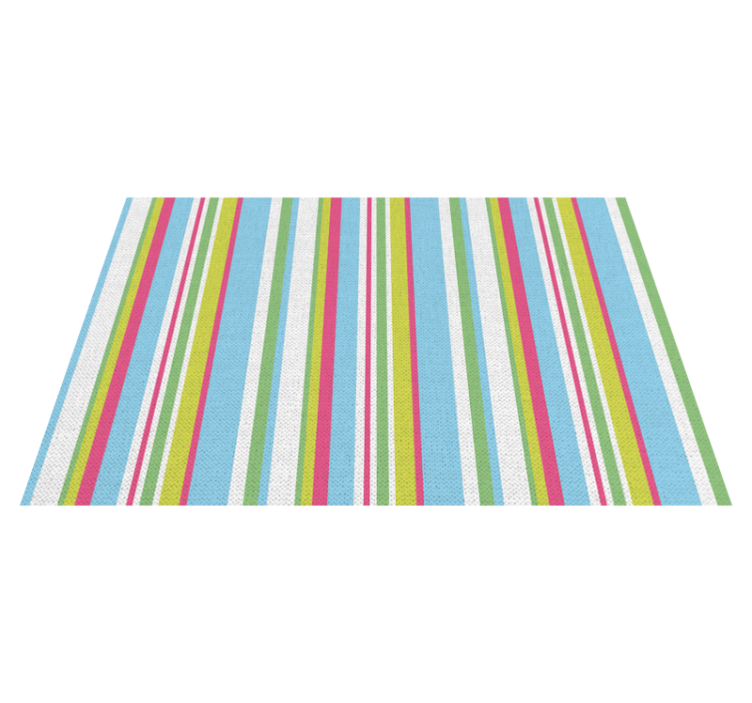 Textured placemats colorful striped surface - TenStickers