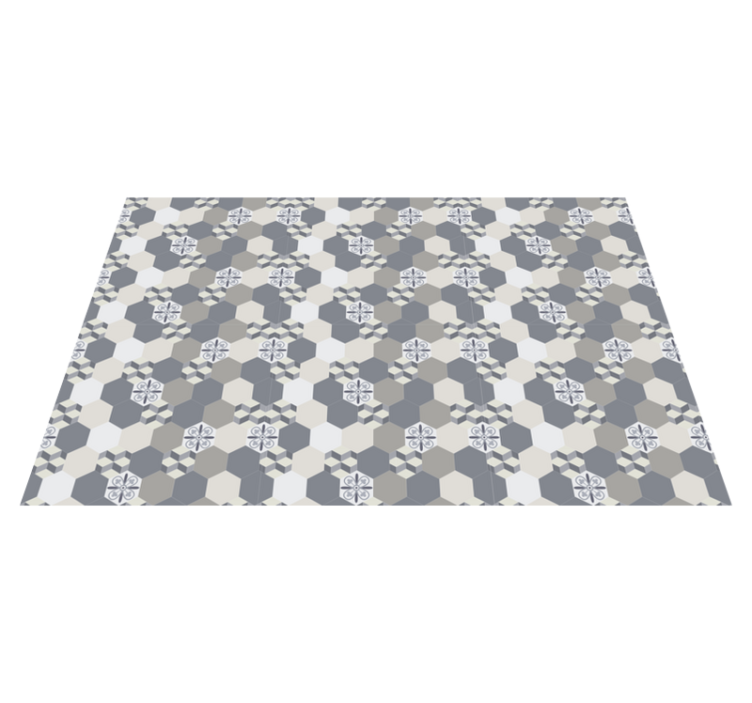 Textured placemats with geometric hexagon design - TenStickers