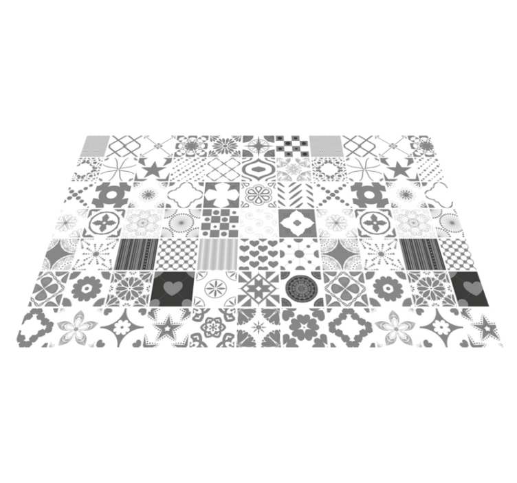 Textured placemats in patterned monochrome texture - TenStickers