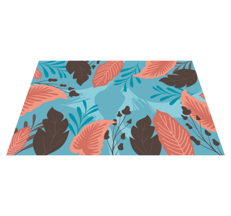 Textured placemats with lively leaf design - TenStickers
