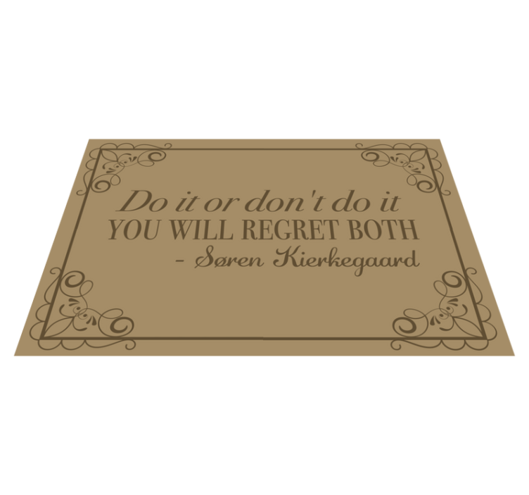 Quote placemats inspirational quote reminder - TenStickers