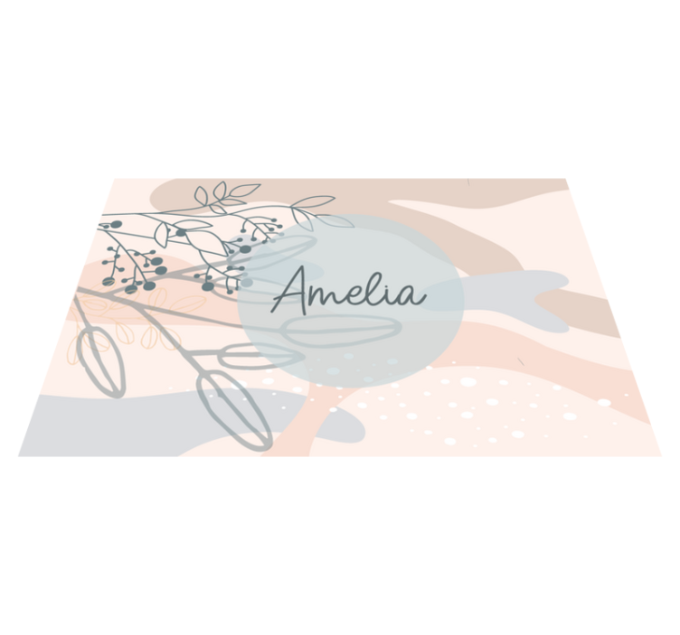 Personalised placemats personalized elegant design - TenStickers