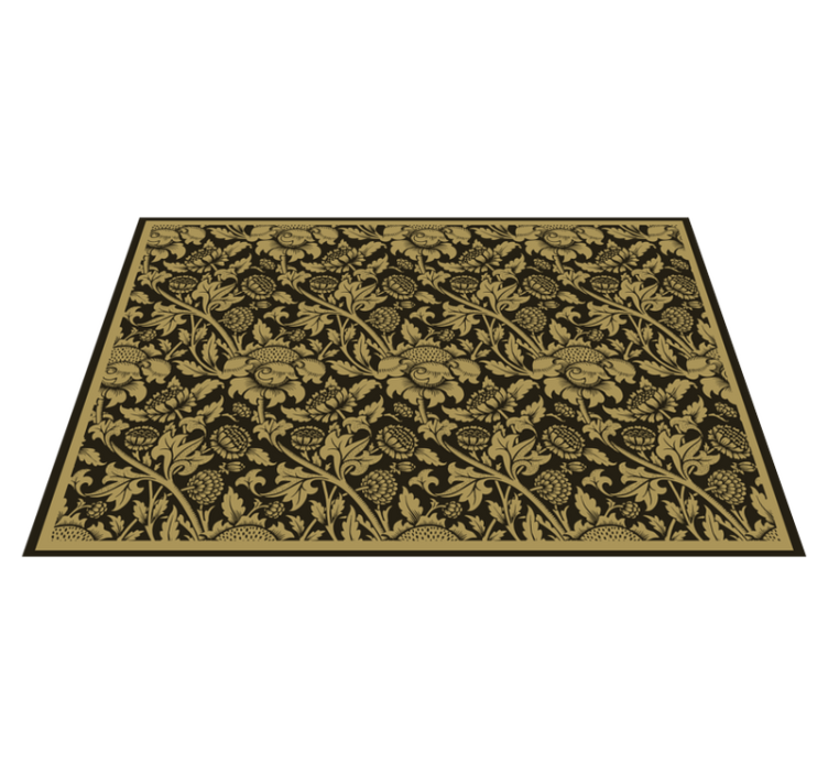 Elegant placemats botanical grace - TenStickers