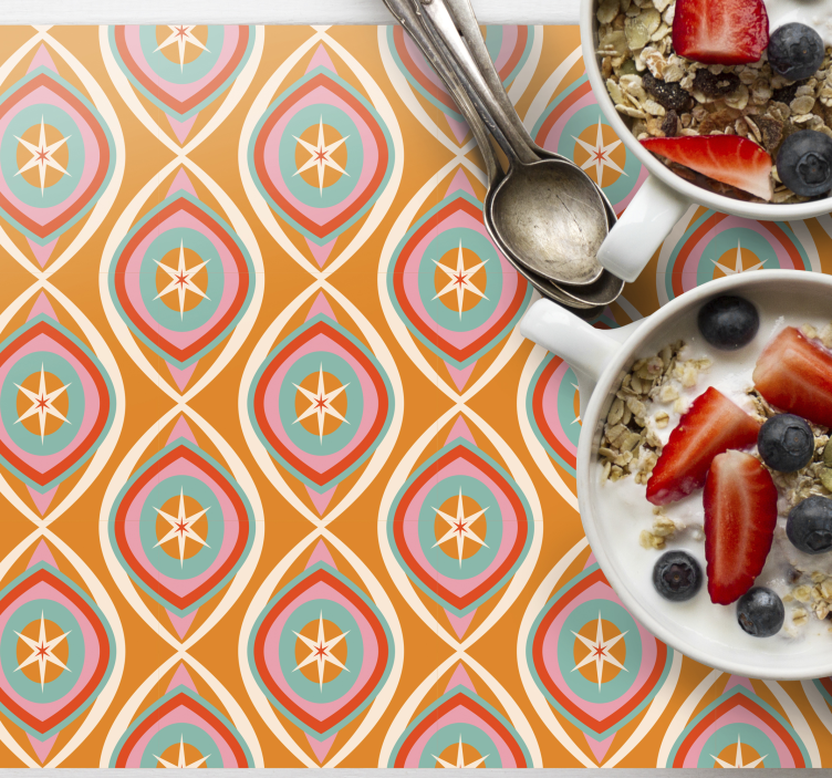 Abstract geometric pattern original placemats - TenStickers