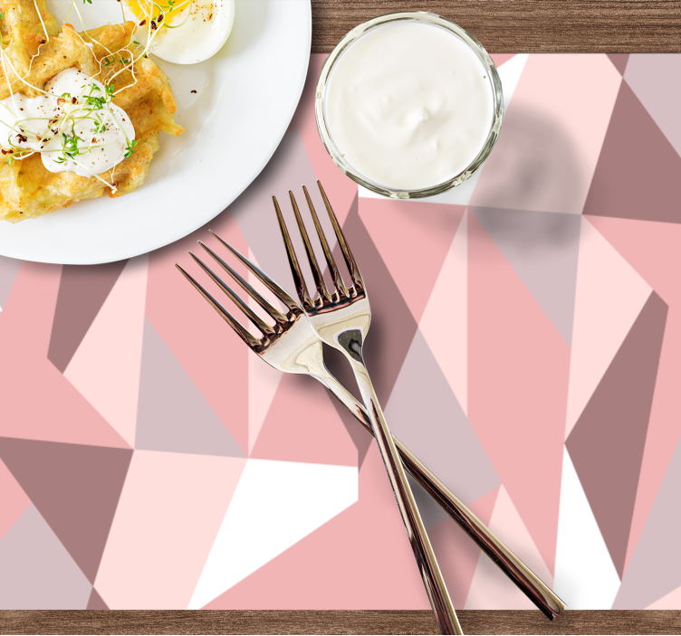 Geometric Shapes Background modern placemats - TenStickers