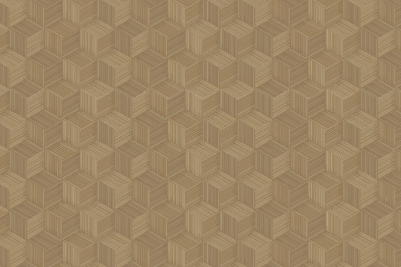 Textured placemats with hexagonal wood design - TenStickers