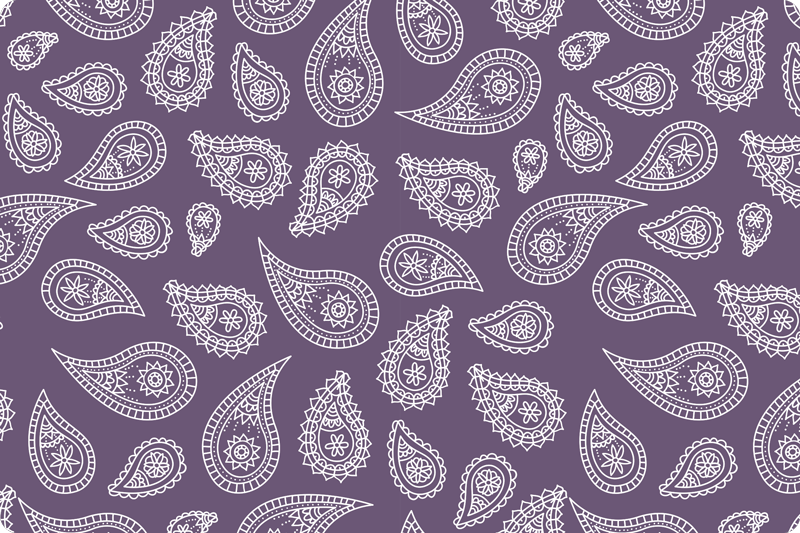 Original placemats paisley patterned design - TenStickers
