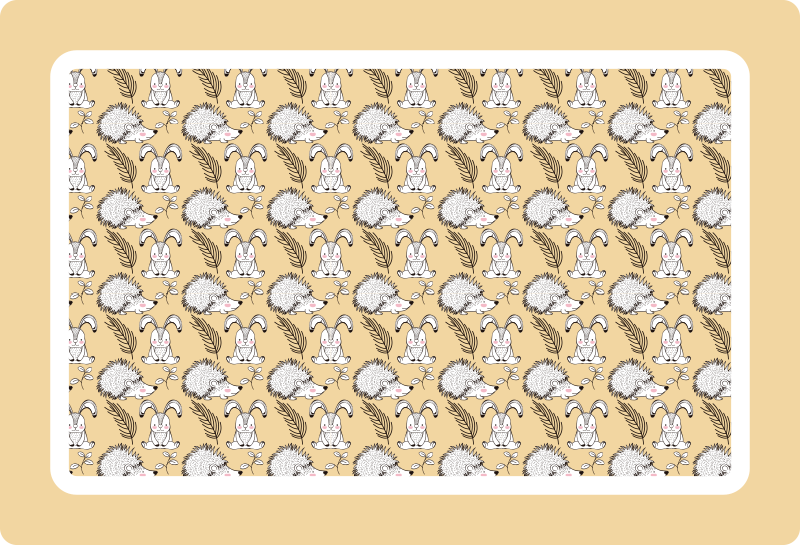 Children placemats with adorable cartoon designs - TenStickers