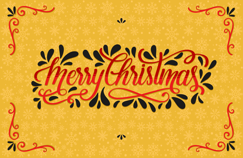 Christmas placemats festive holiday wishes - TenStickers