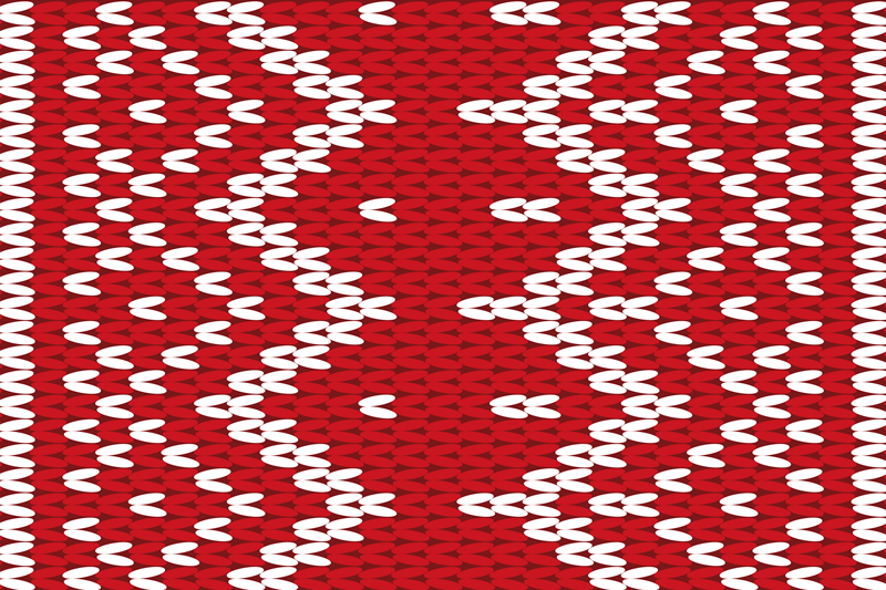 Textured placemats red geometric design - TenStickers