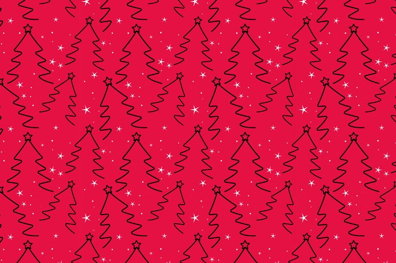 Christmas placemats stylish christmas tree design - TenStickers