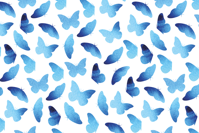 Original placemats blue butterfly design - TenStickers
