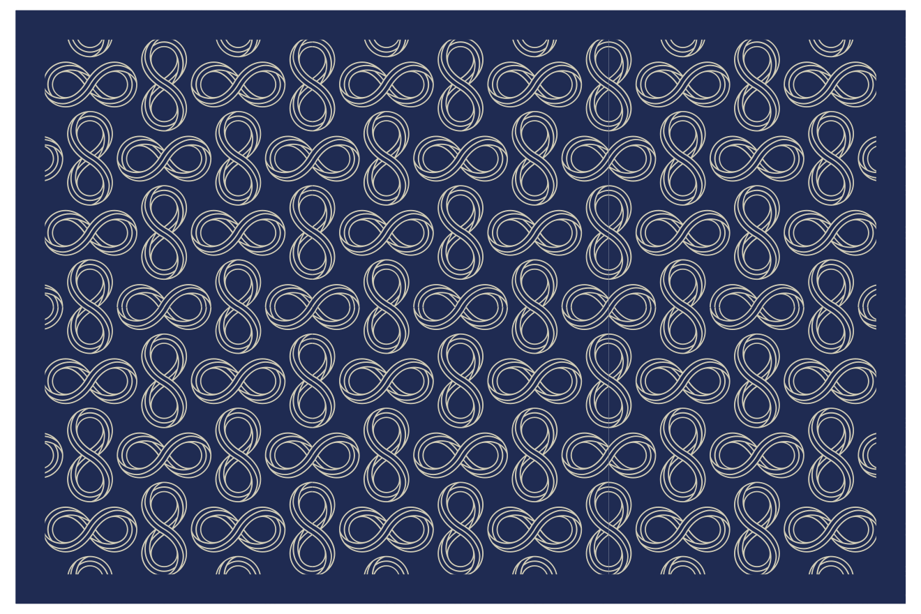 Textured placemats with elegant infinity design - TenStickers