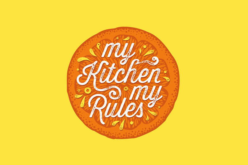 Kitchen rule statement quote placemats - TenStickers