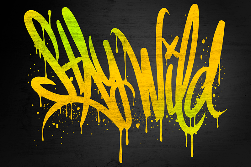 Quote placemats stay wild script - TenStickers