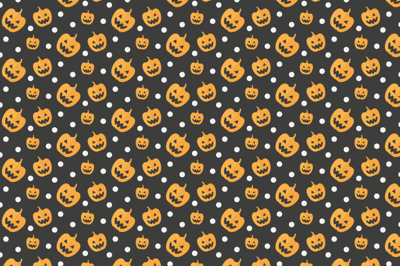 Halloween placemats with pumpkin pattern design - TenStickers