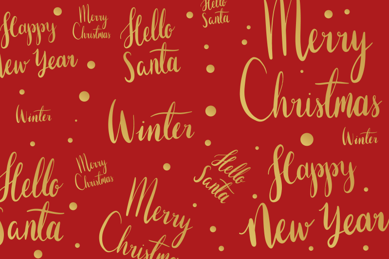 Christmas placemats with cheerful greeting designs - TenStickers