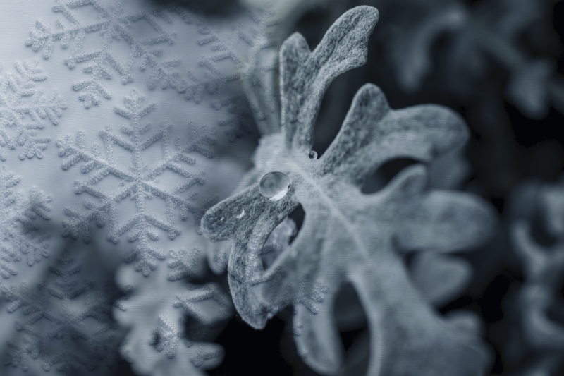 Textured placemats elegant snowflake designs - TenStickers