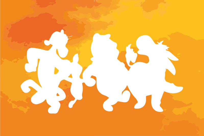 Children placemats whimsical character shapes - TenStickers