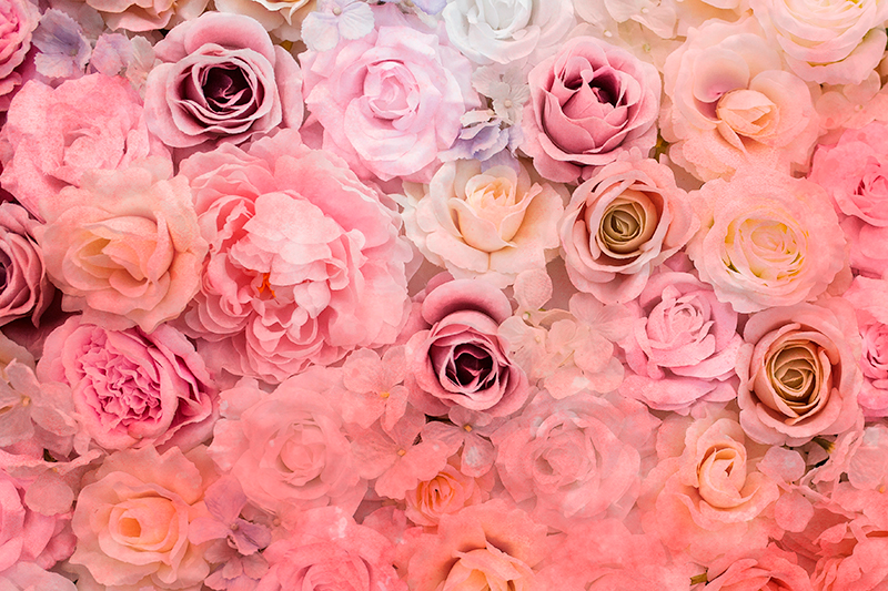 Textured placemats floral rose design - TenStickers