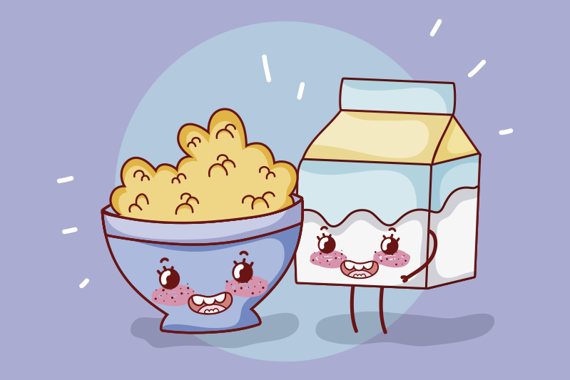 Children placemats happy snack friends - TenStickers