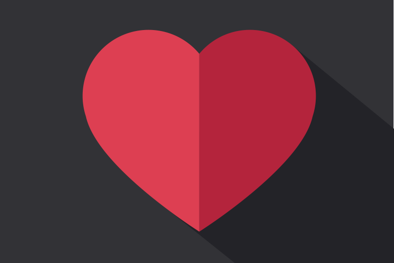 Original placemats heart shape design - TenStickers