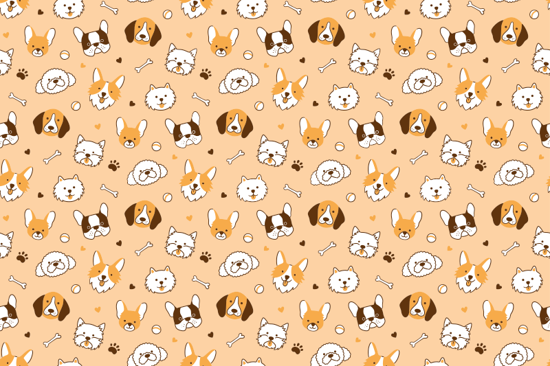 Children placemats adorable animal faces - TenStickers