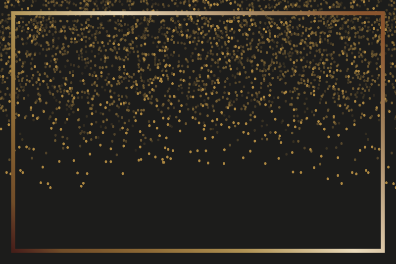 Elegant placemats in elegant black glitter - TenStickers