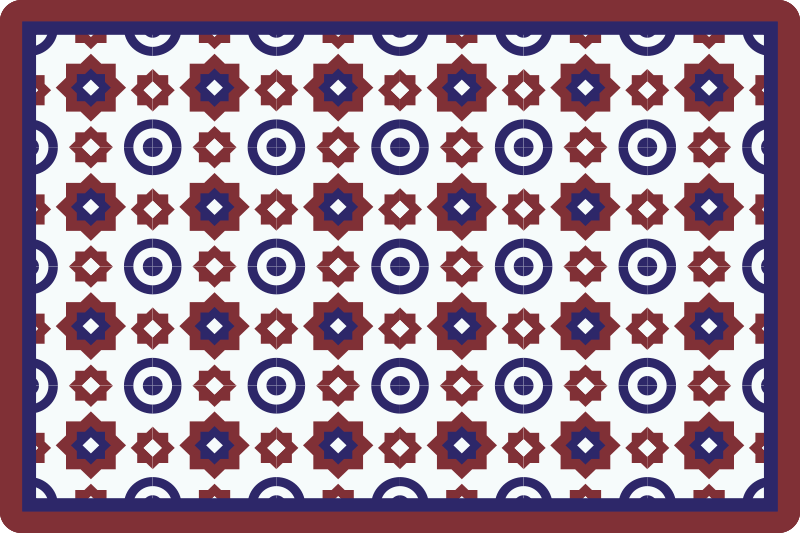 Modern placemats geometric design mat - TenStickers
