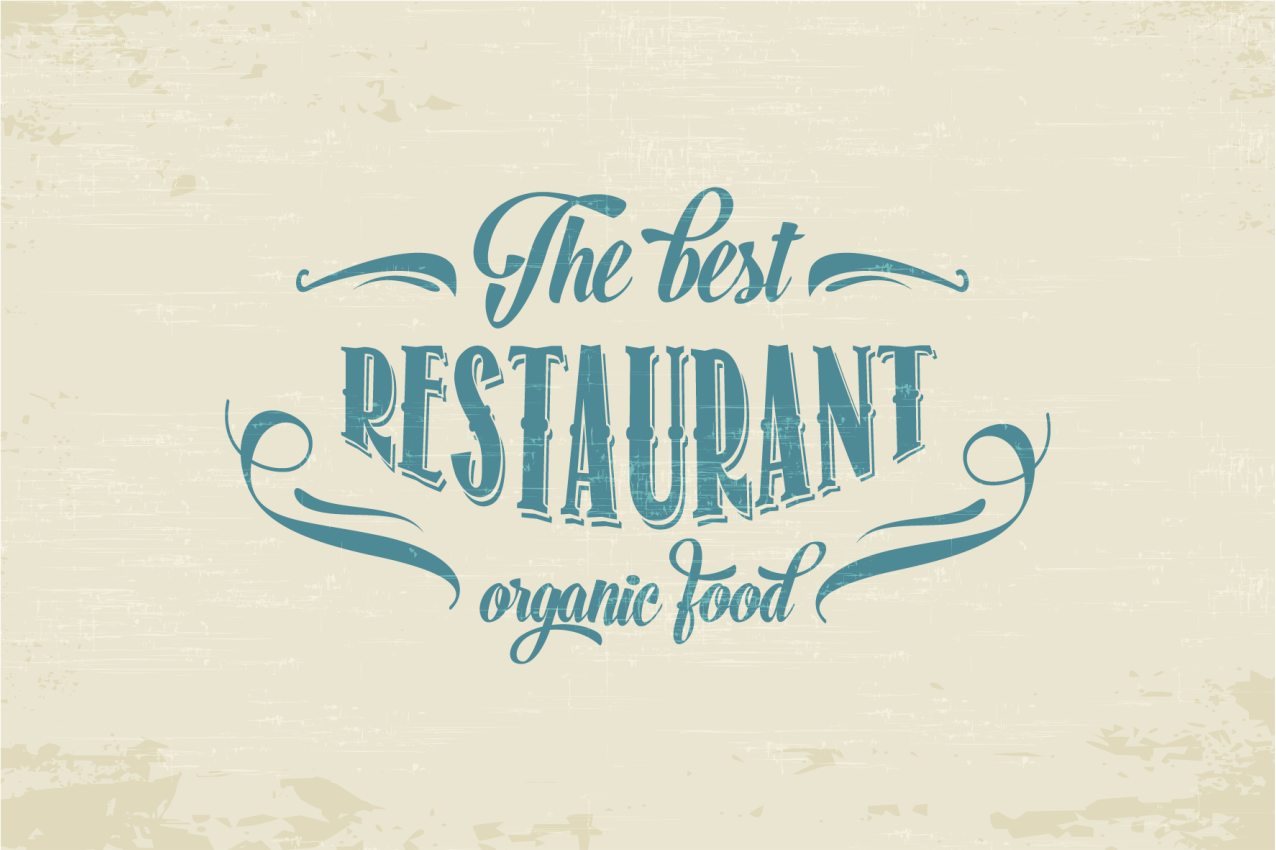 Quote placemats for organic restaurant dining - TenStickers