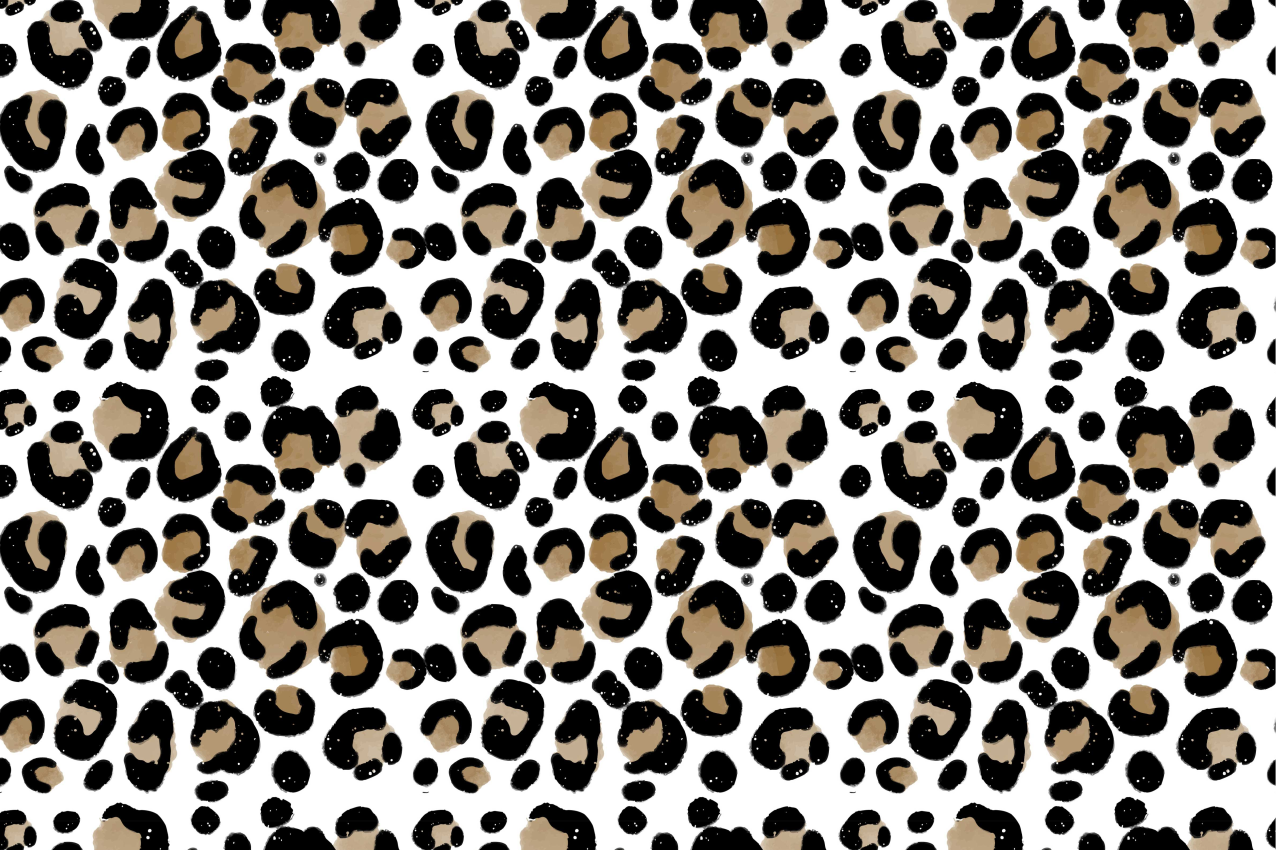 Textured placemats leopard print design - TenStickers