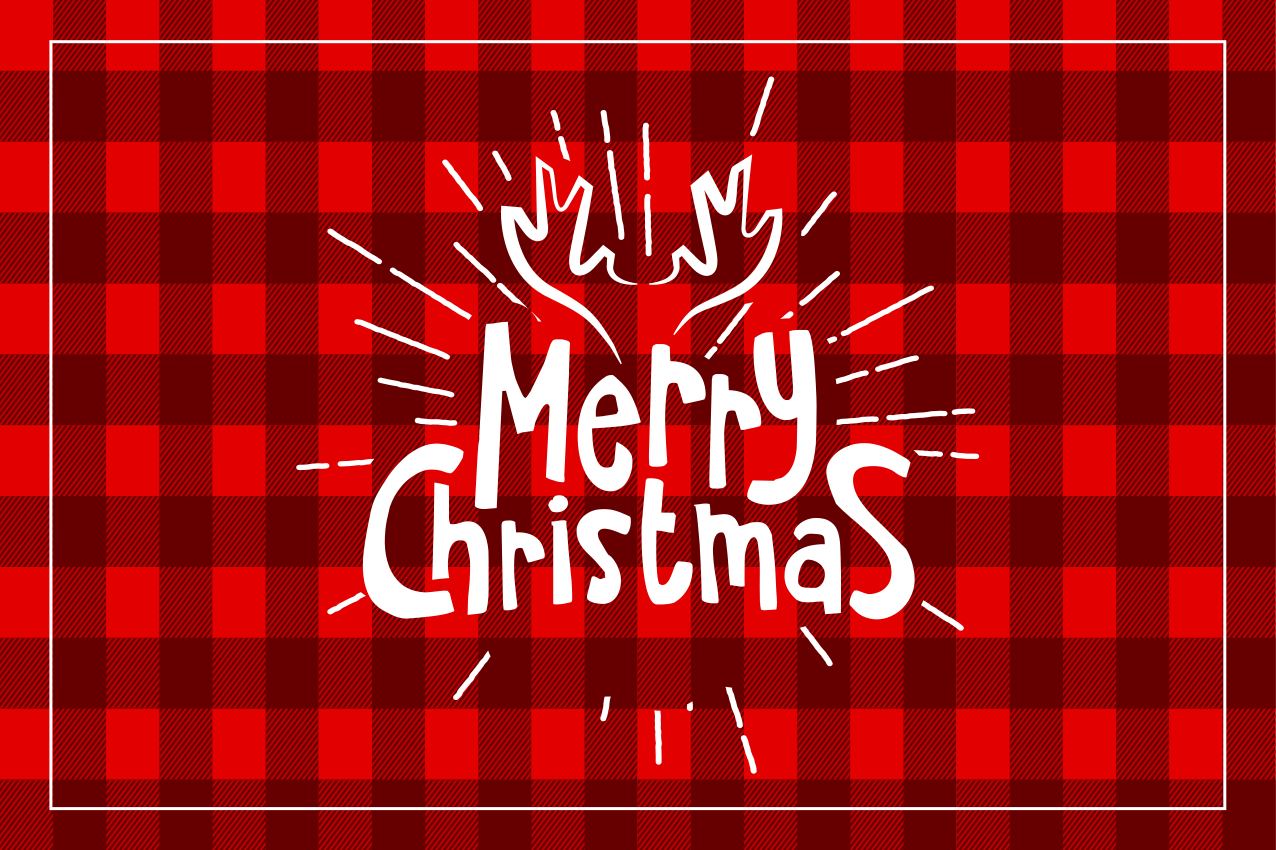 Christmas placemats with joyful christmas design - TenStickers