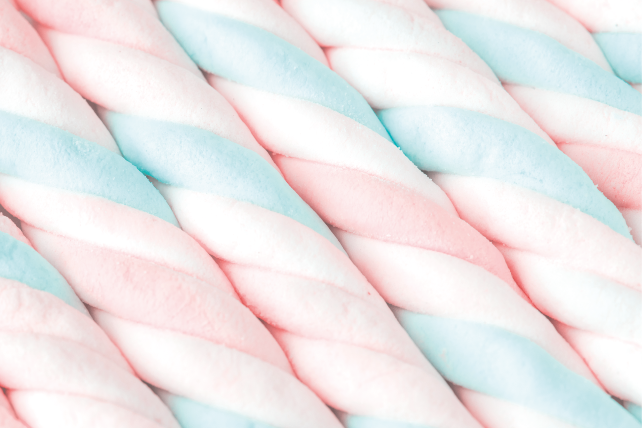 Original placemats twisted cotton candy design - TenStickers