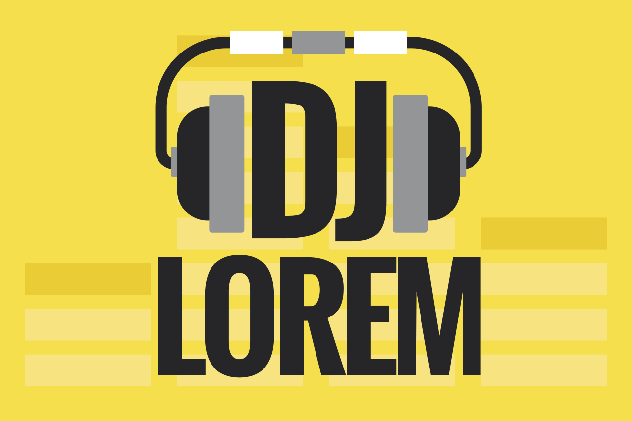 DJ pantone with name Personalised placemats - TenStickers