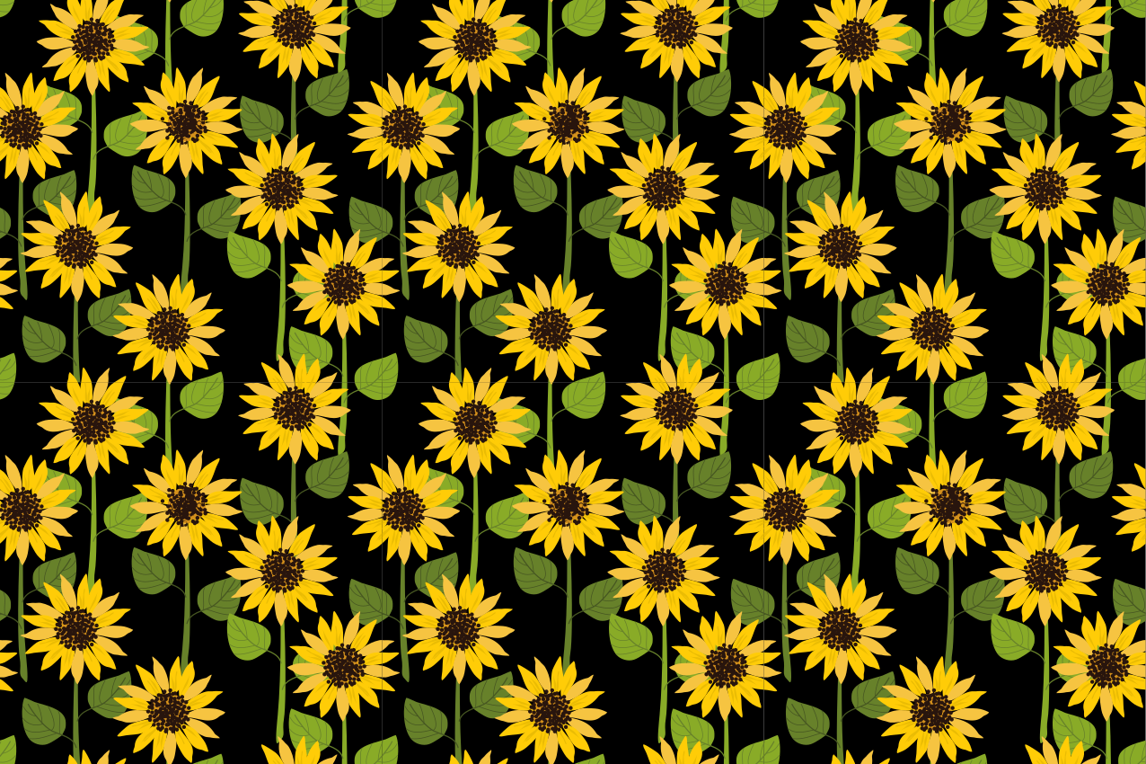 Original placemats sunflower patterned surface - TenStickers