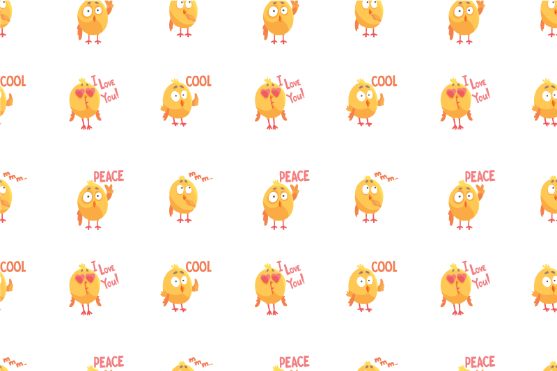 Children placemats with adorable chick designs - TenStickers