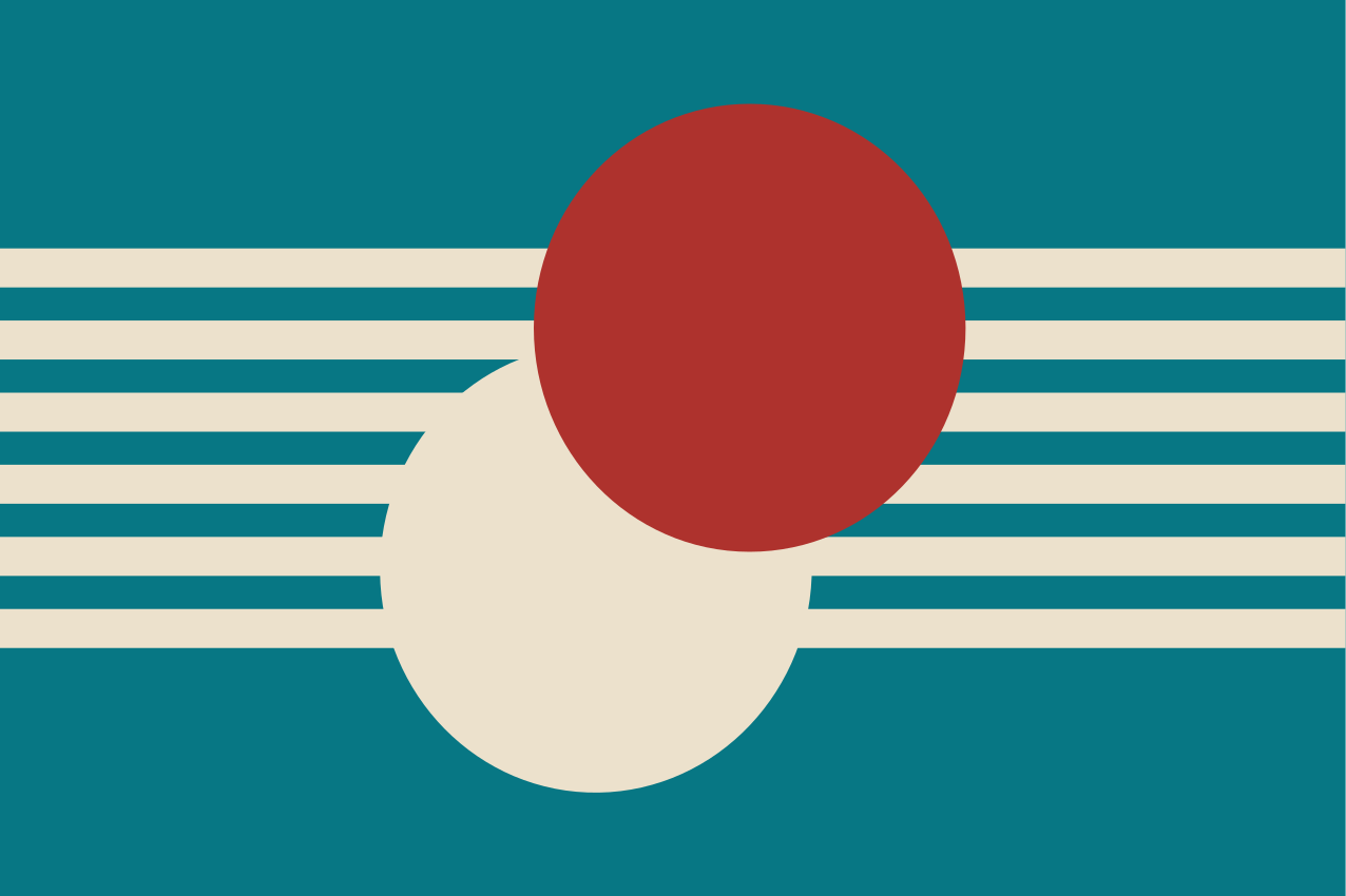 Modern placemats in vibrant abstract shapes - TenStickers