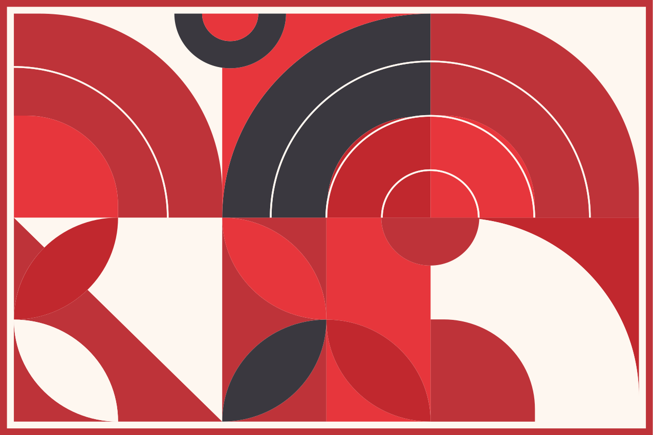 Modern placemats in bright geometric designs - TenStickers