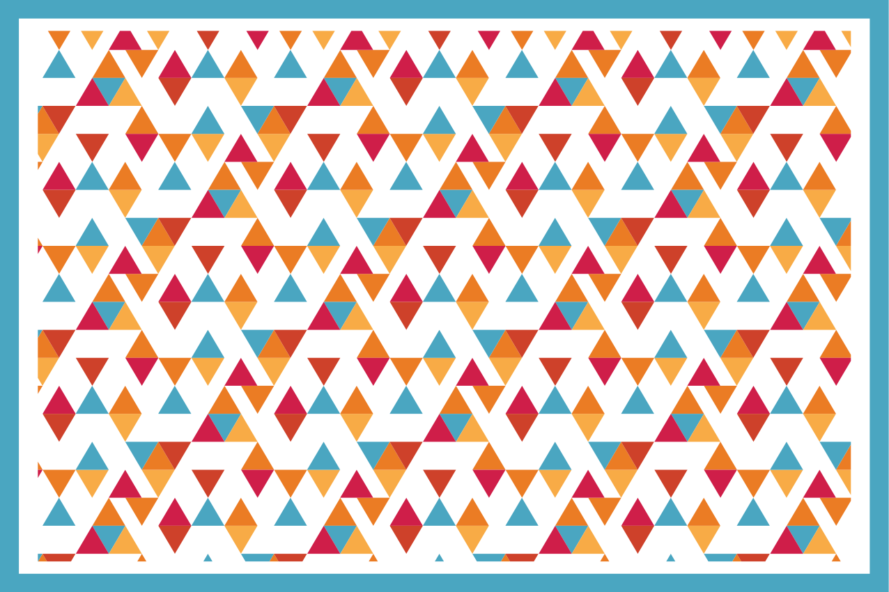 Original placemats vibrant geometric design - TenStickers