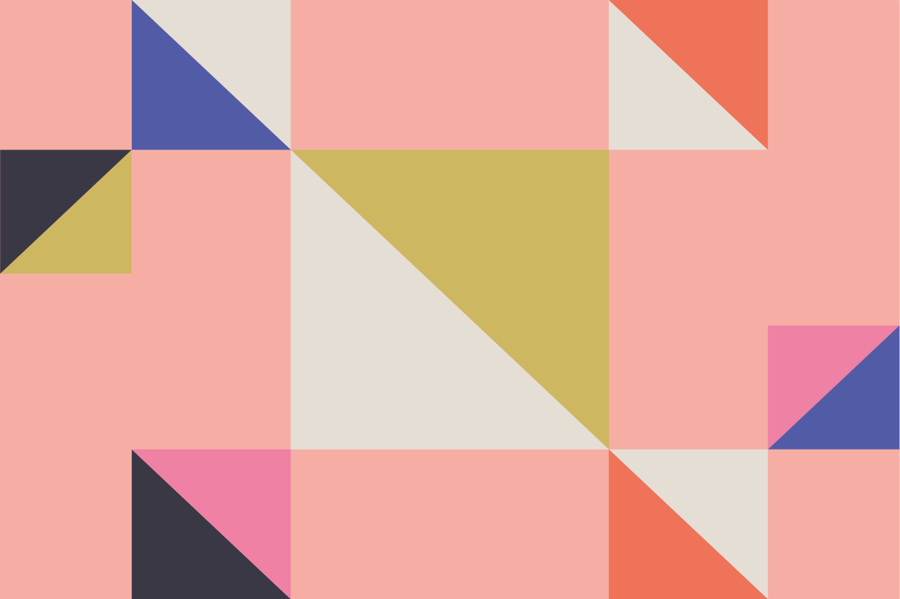 Modern placemats geometric color blocks - TenStickers