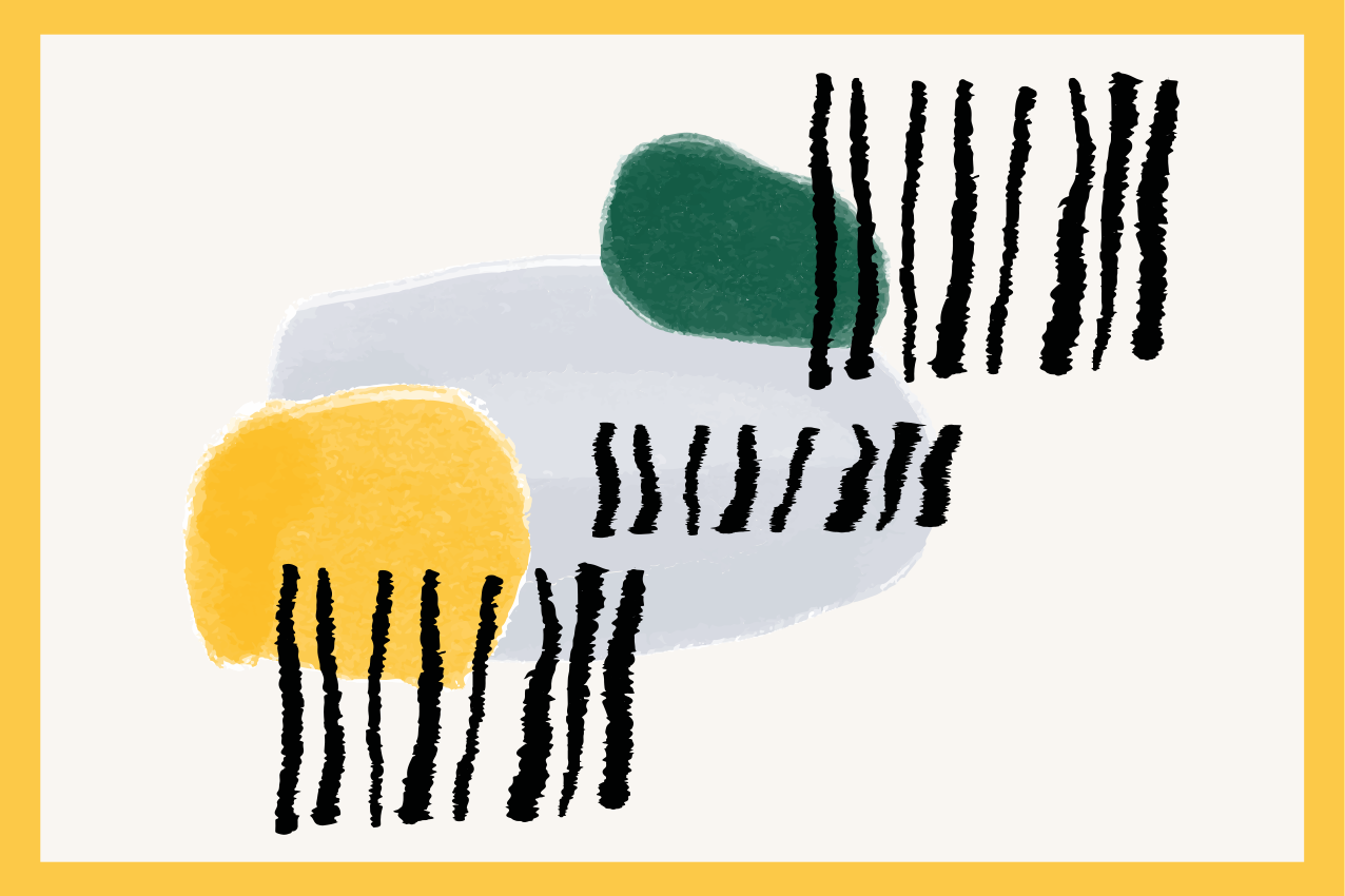 Modern placemats with vibrant geometric shapes - TenStickers