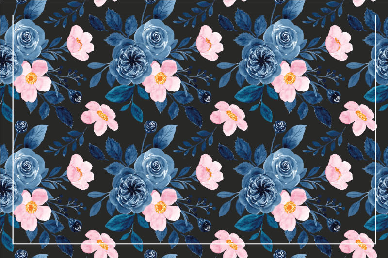 Original placemats with botanical texture - TenStickers