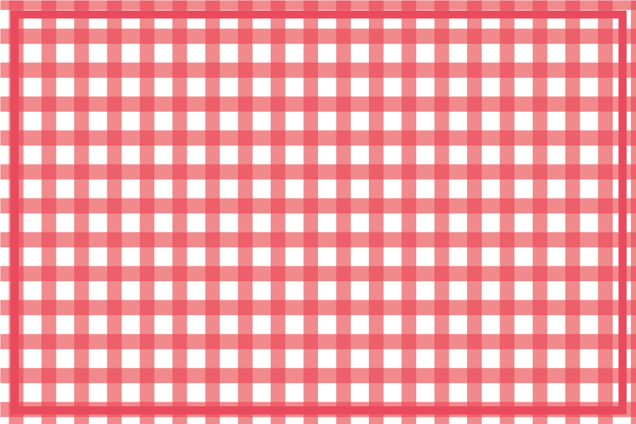 Textured placemats in checkered red pattern - TenStickers