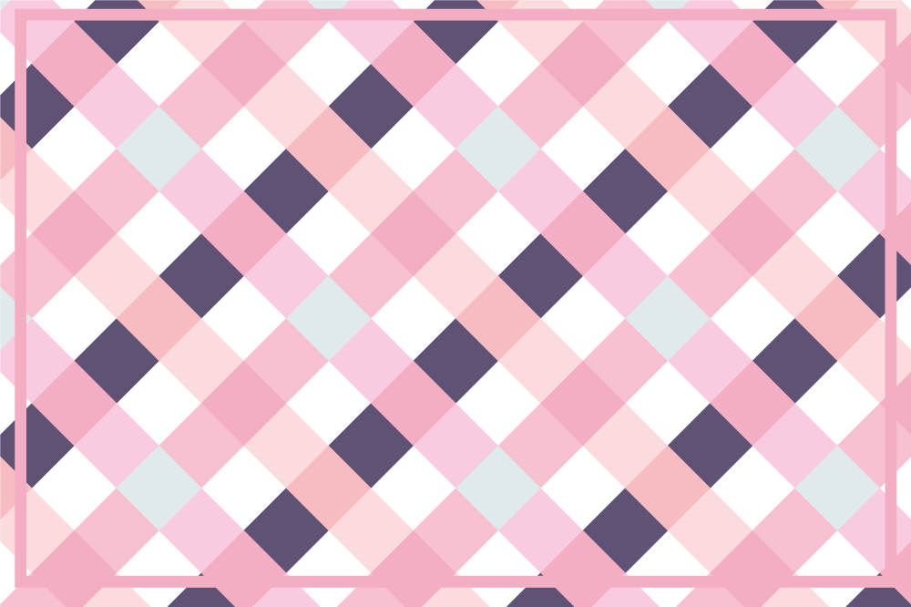 Textured placemats in soft-hued plaid pattern - TenStickers
